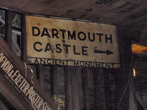 Dartmouth Castle sign